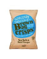 Brown Bag Crisps - Sea Salt & Malt Vinegar Crisps - 10 x 150g