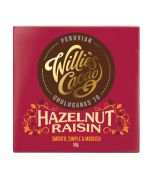Willie's Cacao - Hazelnut & Raisin; with Peruvian 70% Dark Chocolate - 12 x 50g