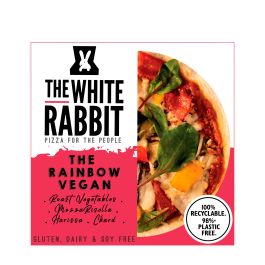 The White Rabbit Pizza Co The Rainbow Vegan Gluten Free Pizza 6 Min Dsl 4 X 380g