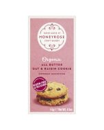 Honeyrose - Organic All Butter Oat & Raisin Cookie - 6 x 115g