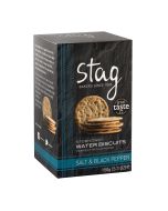 Stag Bakeries - Salt & Black Pepper Water Biscuits - 12 x 150g