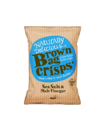 Brown Bag Crisps - Sea Salt & Malt Vinegar Crisps - 20 x 40g