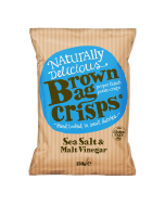Brown Bag Crisps - Sea Salt & Malt Vinegar Crisps - 10 x 150g