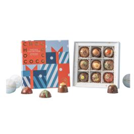 Chococo Box Chococo - Festive 9 Piece Selection Box - 12 x 90g