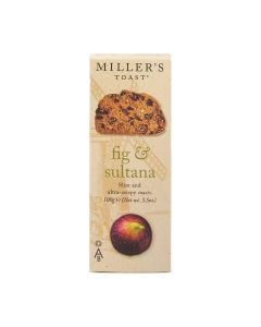 Artisan Biscuits - Miller's Fig & Sultana Toasts - 6 x 100g