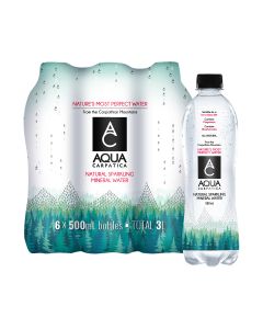 Aqua Carpatica - Sparkling Natural Mineral Water - 4 x (6 x 500ml) PET