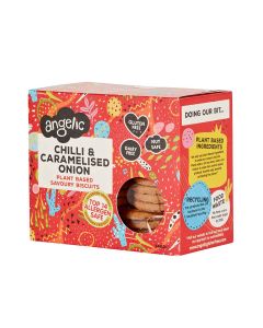 Angelic - Chilli & Caramelised Onion Savoury Biscuits  - 8 x 142g