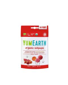 YumEarth - Bag of 14 Fruit lollipops (4 different flavours) - 6 x 110g