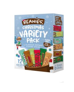 Beanies Coffee - Christmas Variety Pack Flavour Coffee - 6 x 24g
