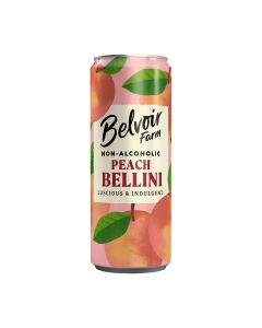 Belvoir - Non Alcoholic Peach Bellini Can - 12 x 250ml