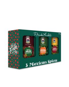 Frida Kahlo - Spice Kit Gift Box (1 x Spicy Salsa, 1 x Smashed Avocado & 1 x Smokey Chipotle) - 10 x 300g