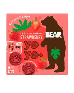 Bear - Multipack Strawberry Fruit Rolls - 6 x (5 x 20g)