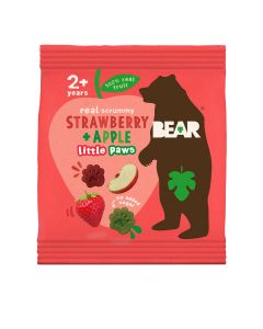 BEAR - Paws Strawberry & Apple Fruit Shapes  - 18 x 20g