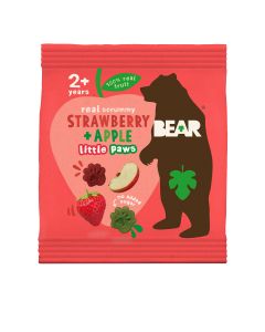 Bear - Dino Paws Strawberry & Apple Fruit Shapes - 18 x 20g