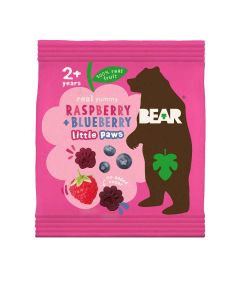 Bear - Arctic Paws Raspberry & Blueberry Fruit Shapes - 18 x 20g