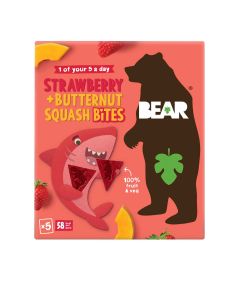 Bear - Strawberry & Butternut bites - 4 x (5 x18g)