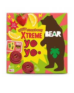 Bear - Xtreme Fruit Yoyos Sour Strawberry Multipack - 6 x 5 x 20g