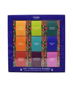 Cocoba - Hot Chocolate Bombe Selection Gift Box (9 Bombes) - 1 x 450g