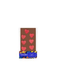 Cocoba - Jelly Heart Milk Chocolate Bar - 10 x 100g
