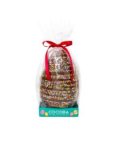 Cocoba - Milk Chocolate Drizzled Easter Egg With Coloured Sprinkles - 6 x 250g