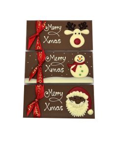 Chocolate Craft - Mixed Case of Merry Christmas Bars - 10 x 80g