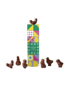 Chococo - 43% Oatm!lk Chocolate Easter Shapes Tube - 12 x 100g