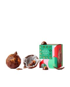 Chococo - 72% Ecuador Dark Chocolate Bauble filled with Orange Gems - 6 x 150g