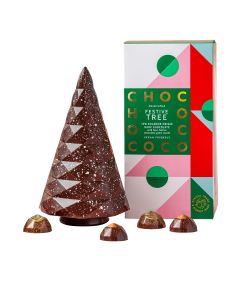 Chococo - 72% Ecuador Dark Chocolate Tree filled with 4 Chocolates - 6 x 200g