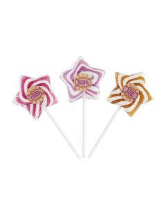 Natural Candy Shop - Assorted Christmas Star Lollipops - 24 x 65g
