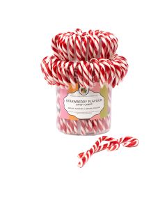 Natural Candy Shop - Strawberry Candy Canes in Display Tub - 96 x 28g