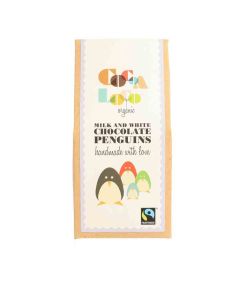 Cocoa Loco - Fairtrade & Organic Milk & White Chocolate Penguins   - 6 x 110g
