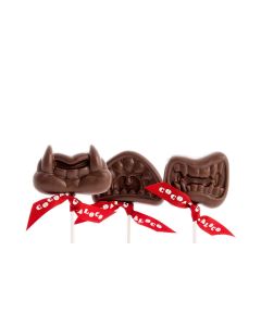 Cocoa Loco - Fairtrade & Organic Milk Chocolate Mouth Lollies - 24 x 34g