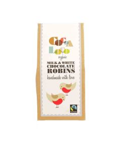 Cocoa Loco - Fairtrade & Organic Milk & White Chocolate Robins - 6 x 100g
