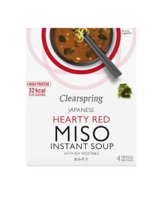 Clearspring - Hearty Red & Sea Veg Miso Soup (4 x 10g) - 8 x 40g