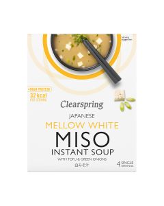 Clearspring - Mellow White with Tofu Miso Soup 8 x (4x10g) - 8 x 10g