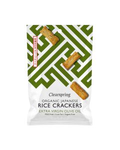 Clearspring - Extra Virgin Olive Oil Rice Crackers - 12 x 50g