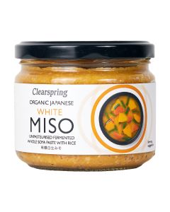 Clearspring -Organic Japanese White Miso - Jar (unpasteurised) - 6 x 270g