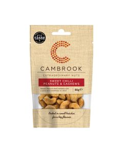 Cambrook - Baked Sweet Chilli Peanuts & Cashews  - 9 x 80g