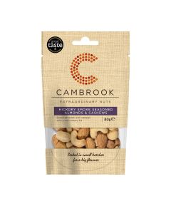 Cambrook - Hickory Smoke Seasoned Almonds & Cashews  - 9 x 80g
