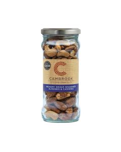 Cambrook - Jar of Baked Hickory Smoked Seasoned Almonds & Cashews  - 6 x 180g
