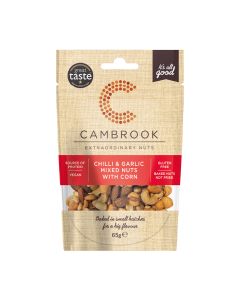 Cambrook - Chilli & Garlic Mixed Nuts With Corn - 12 x 65g