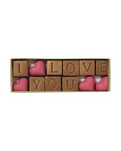 Choc on Choc - I Love You Chocolate Gift - 6 x 130g
