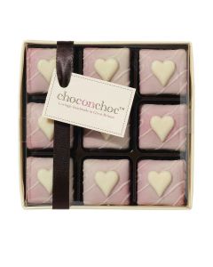 Choc on Choc - Love Hearts Chocolate Gift - 6 x 140g