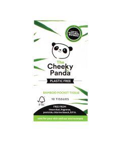 The Cheeky Panda - 3ply 10 Sheets Individual Pocket Tissue Pack - 96 x 20g