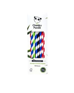 The Cheeky Panda - Straw 100pcs Multicoloured - 48 x 100g