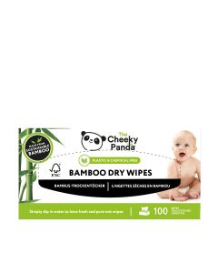 The Cheeky Panda - Unscented Bamboo Dry Wipes Pack - 12 x 225g