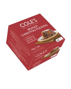 Cole's Puddings - Medium Boxed Brandy Christmas Pudding - 6 x 454g