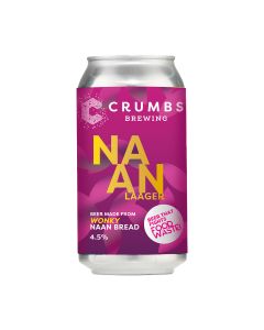 Crumbs Brewing - Naan Lager Can 4.5% Abv - 12 x 440ml