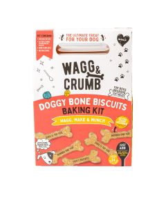 Wagg & Crumb - Doggy Bone Baking Kit with Stencil - 6 x 300g
