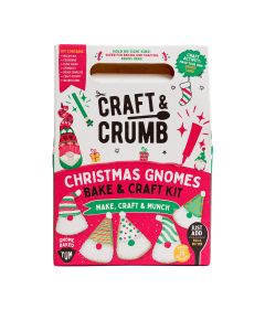 Craft & Crumb - Christmas Gnomes Bake & Craft Kit - 6 x 390g
